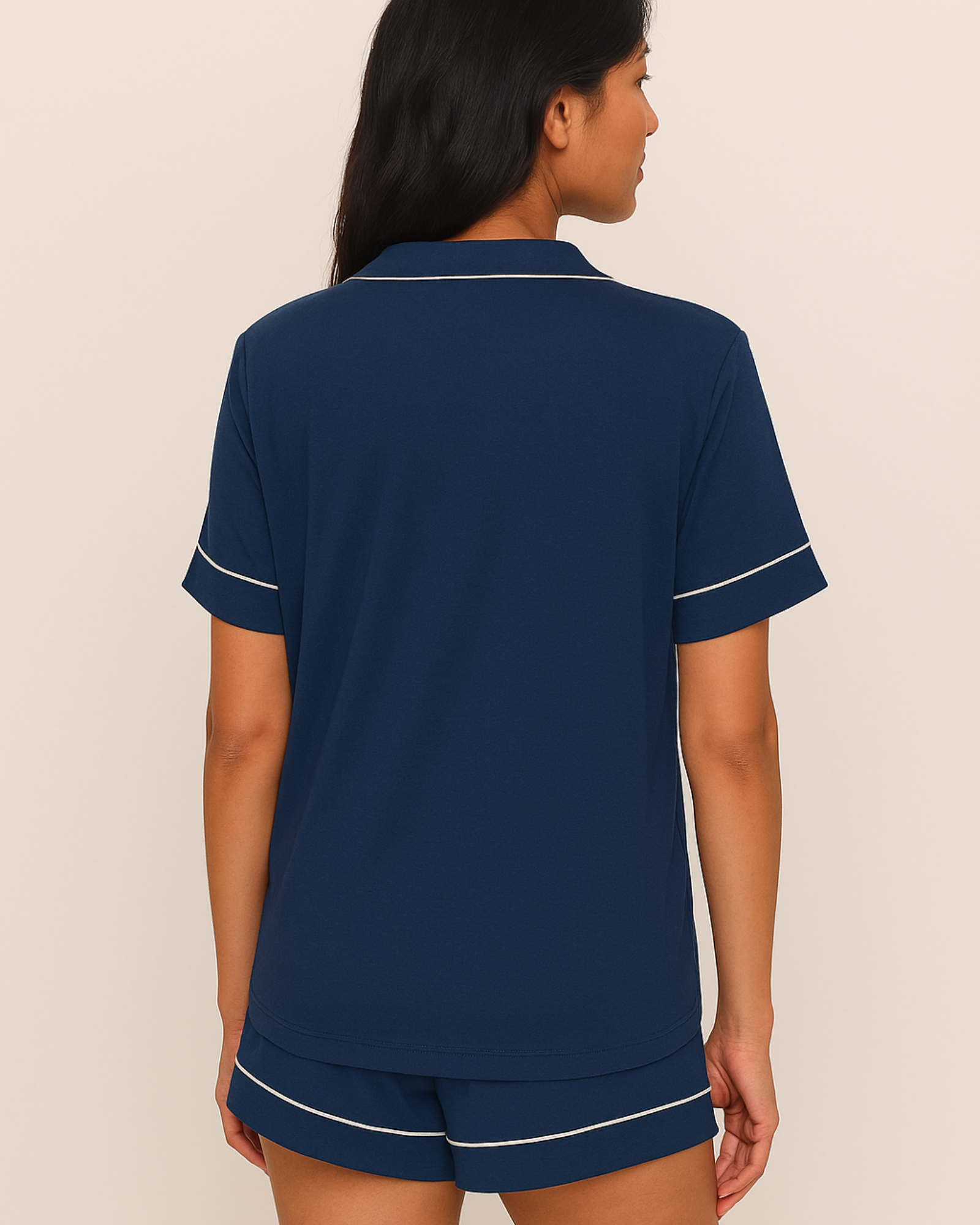 طقم بيجامة قصيرة من Tencel Modal