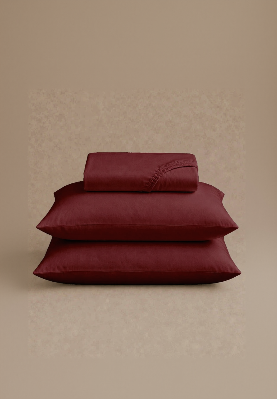 T300 Solid Fitted Sheet - Maroon