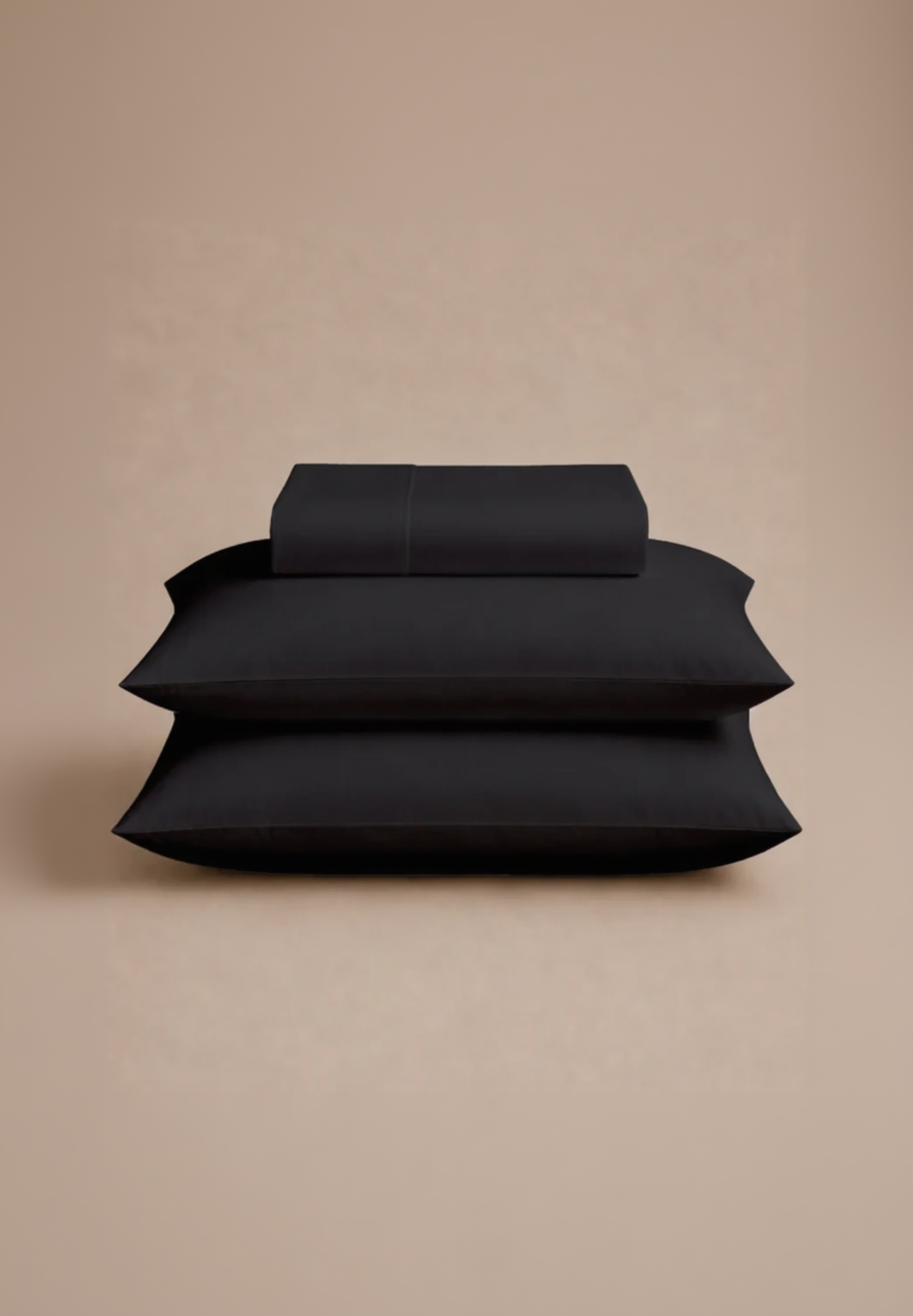 T200 Solid Flat Sheet Set - Black