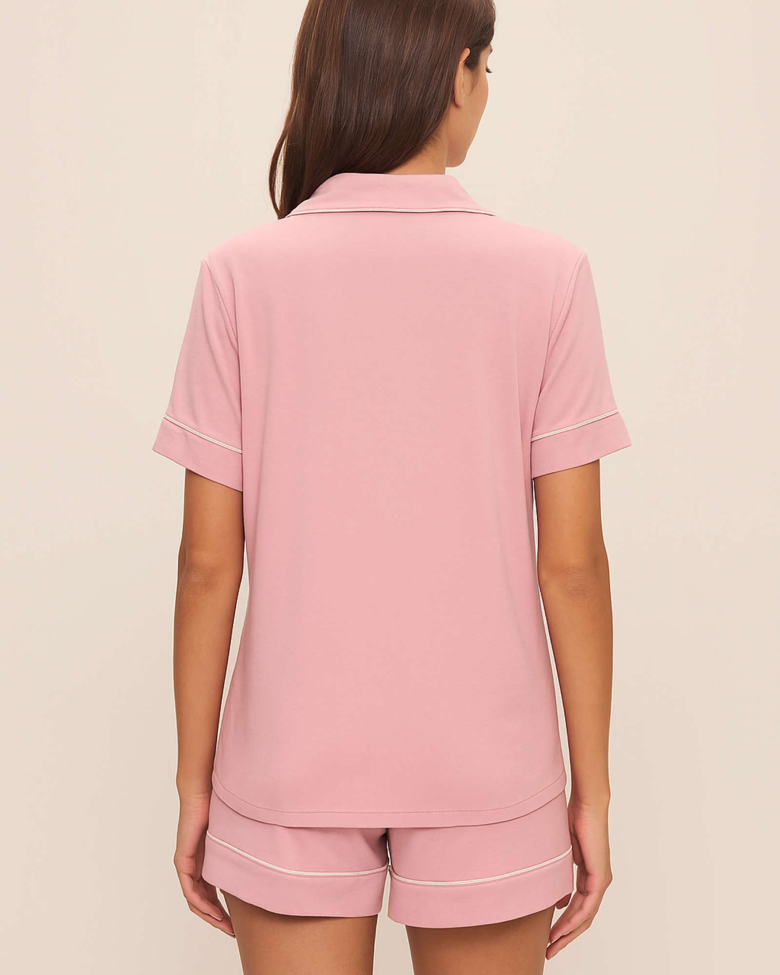 طقم بيجامة قصيرة من Tencel Modal