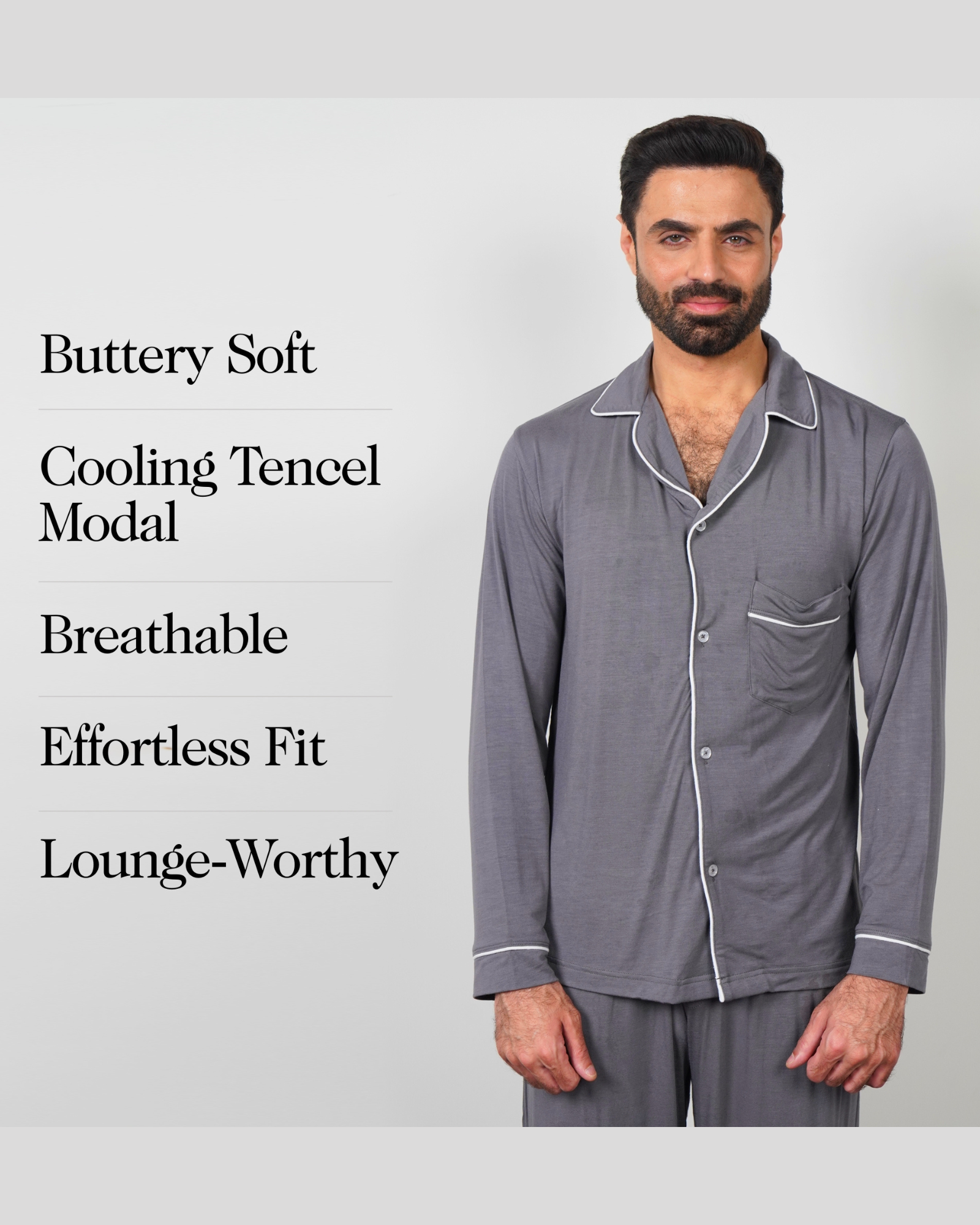 طقم بيجامات من قماش Tencel Modal