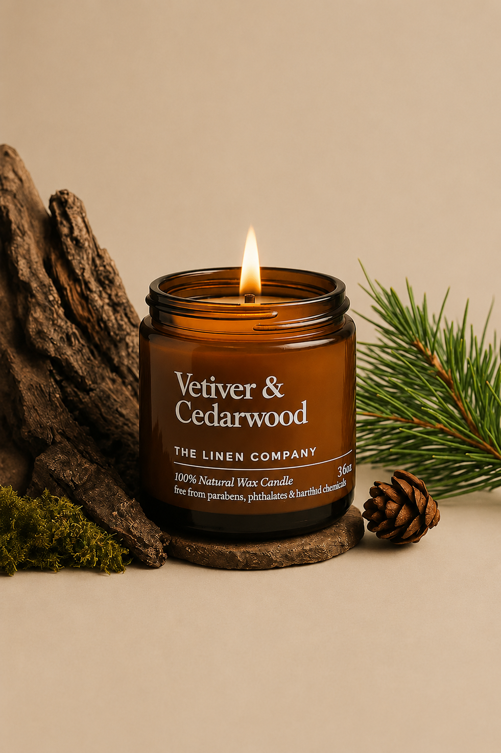 Scented Candle - Vetiver & Cedarwood