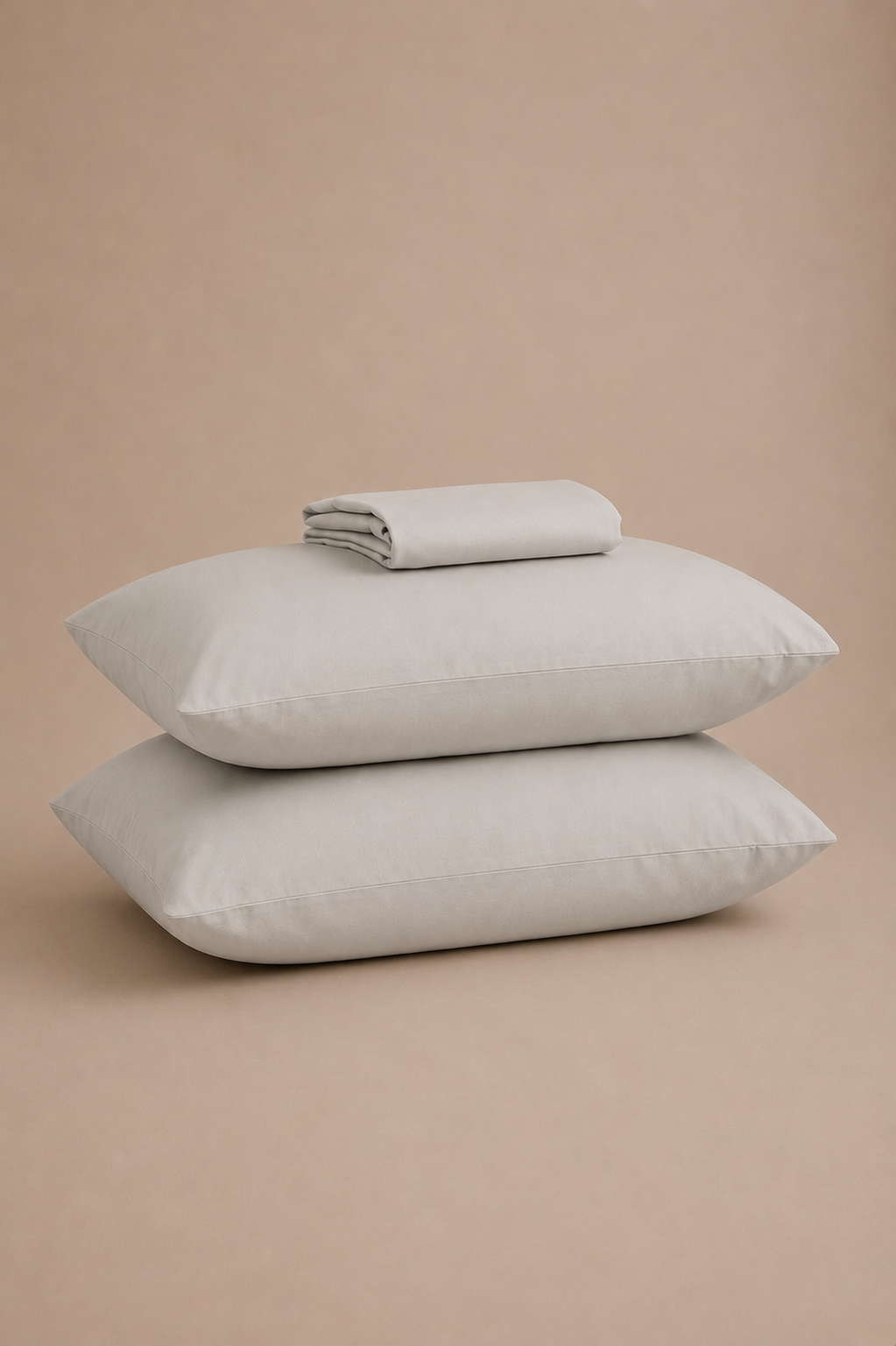 Tencel Cooling Bed Sheet - Light Grey Diamond