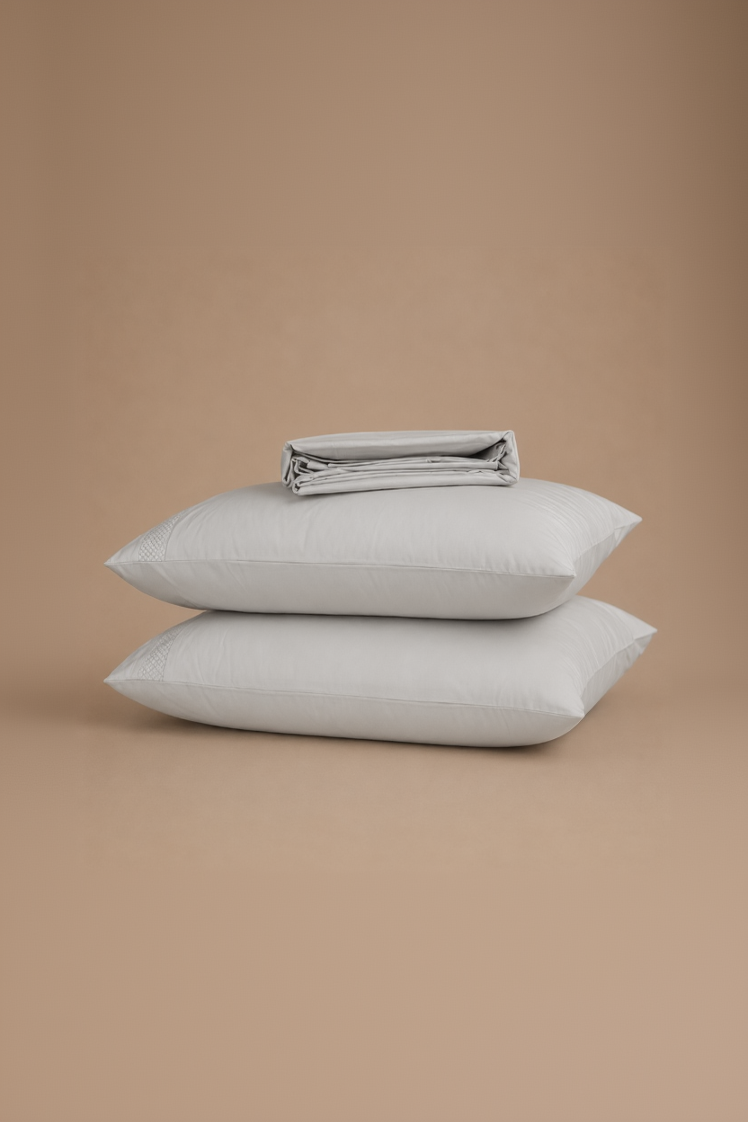 800 Supima Wood Work Bed Sheets - Linen