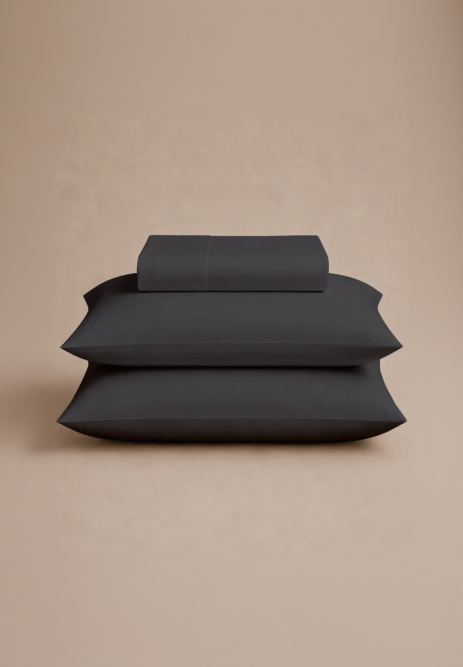 T200 Solid Flat Sheet Set - Charcoal