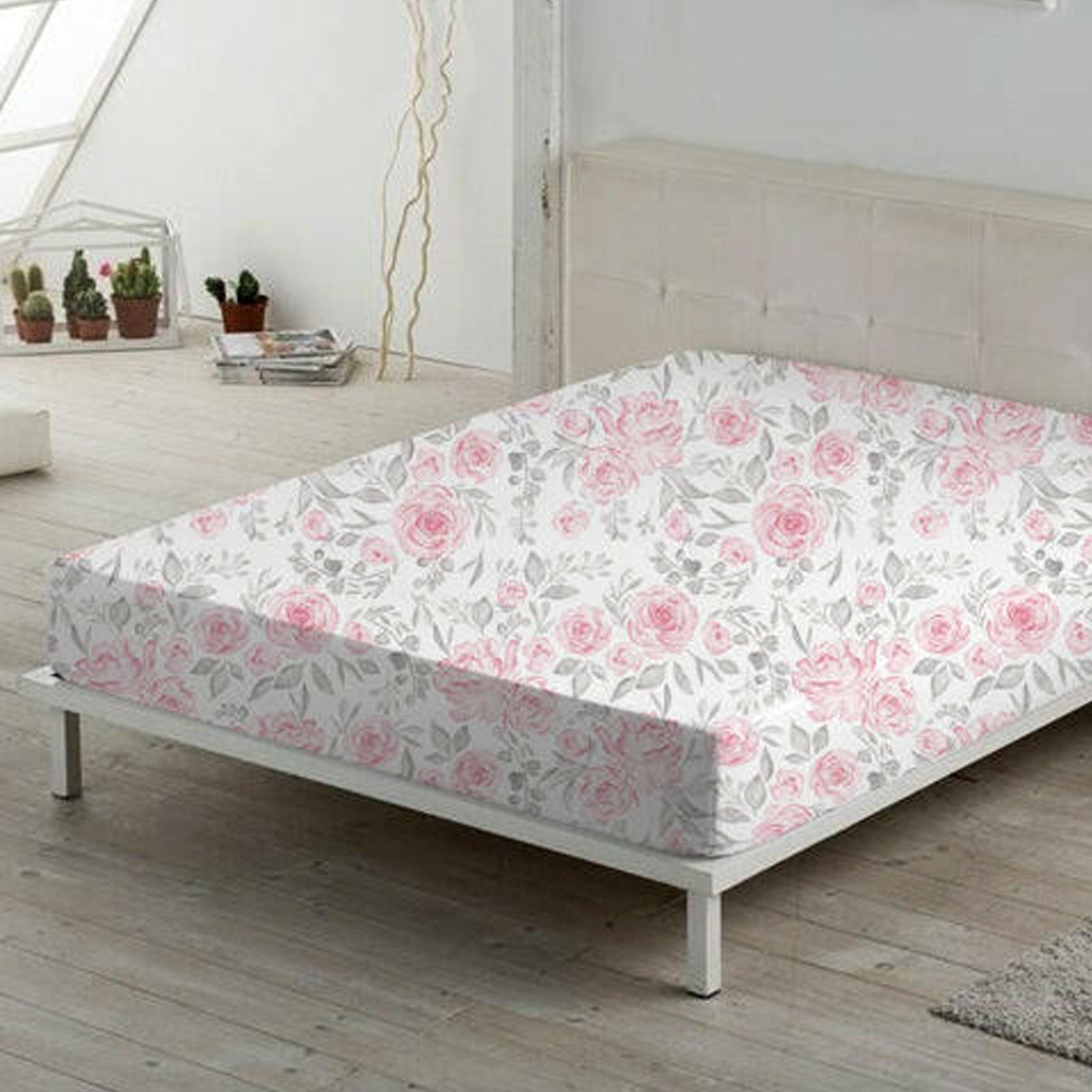 Pink Rose Fitted Sheet