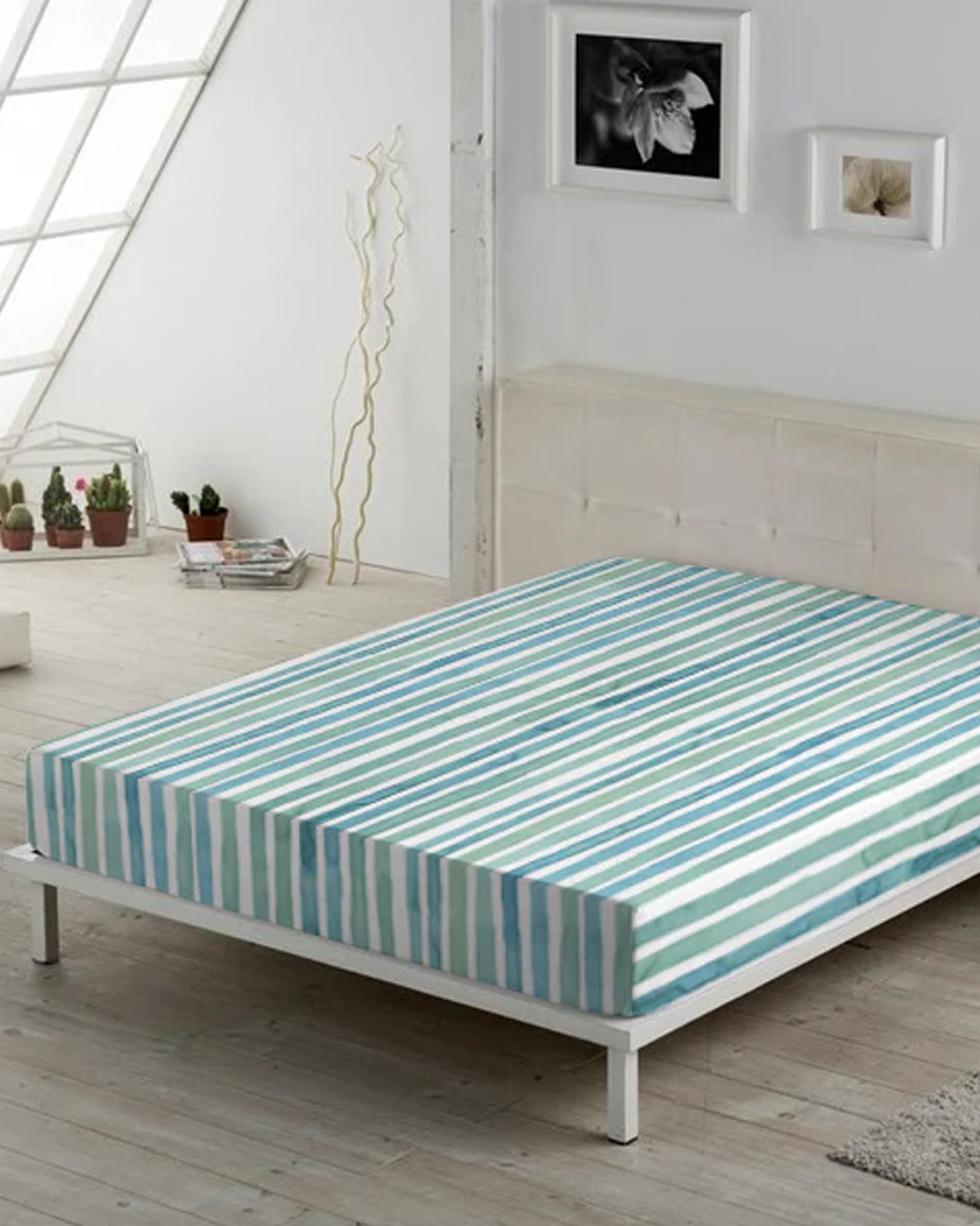 Sea Stripe Fitted Sheet Set
