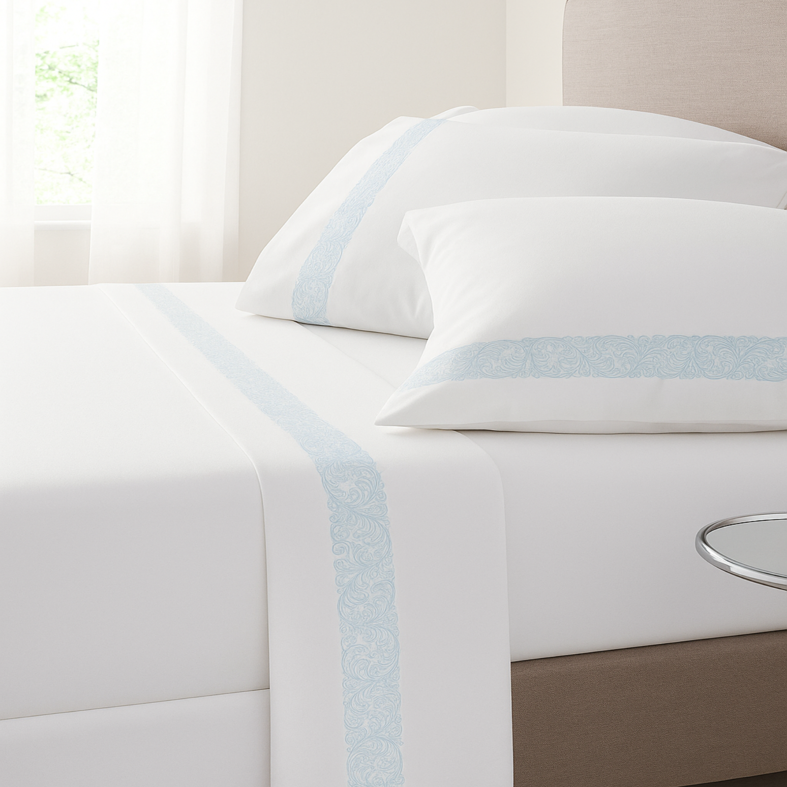 1000 Supima Swirls Duvet Cover