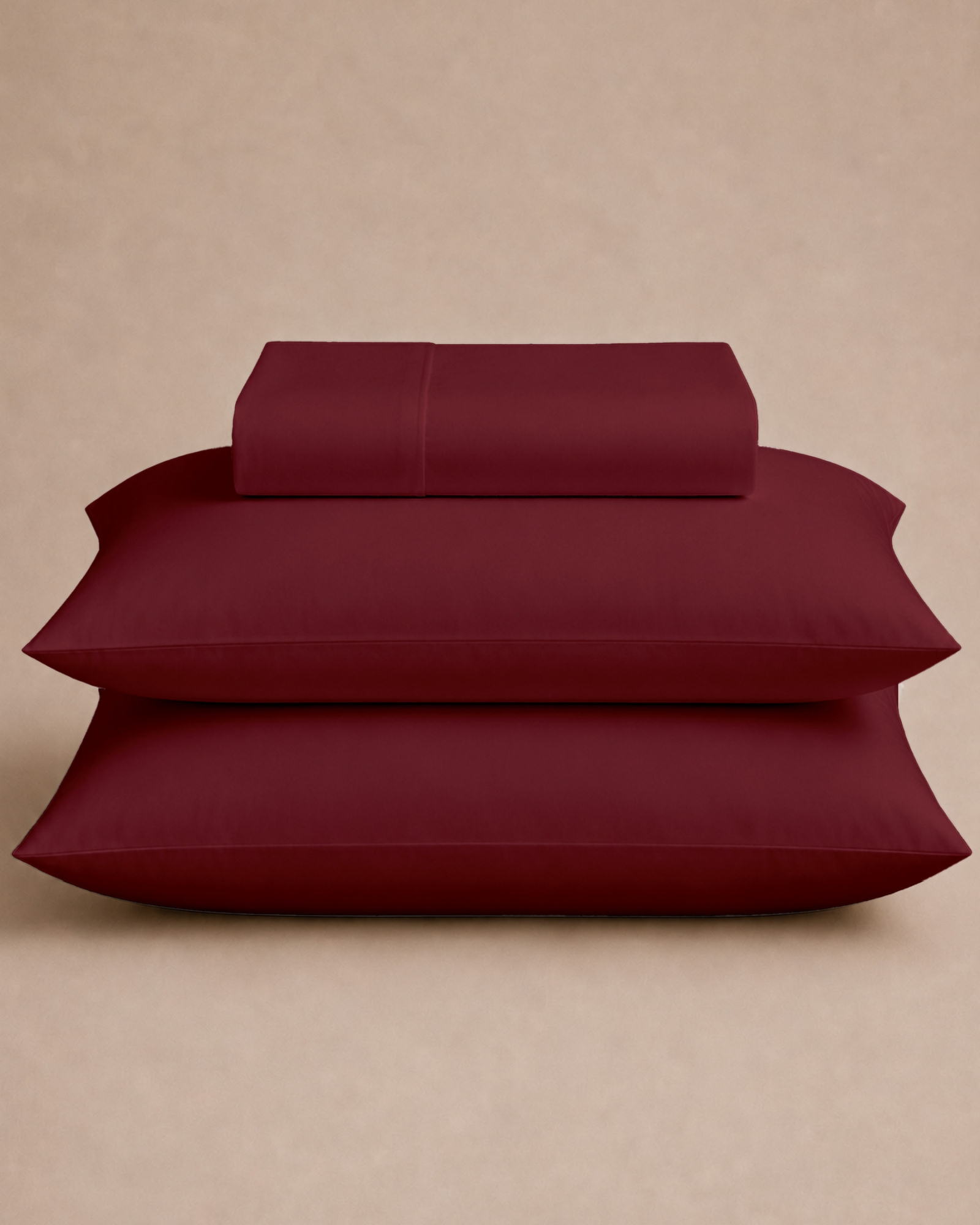 T300 Solid Flat Sheet - Maroon