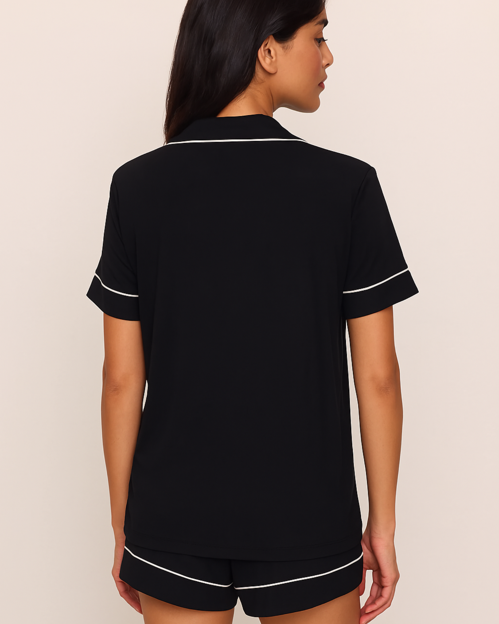 طقم بيجامة قصيرة من Tencel Modal