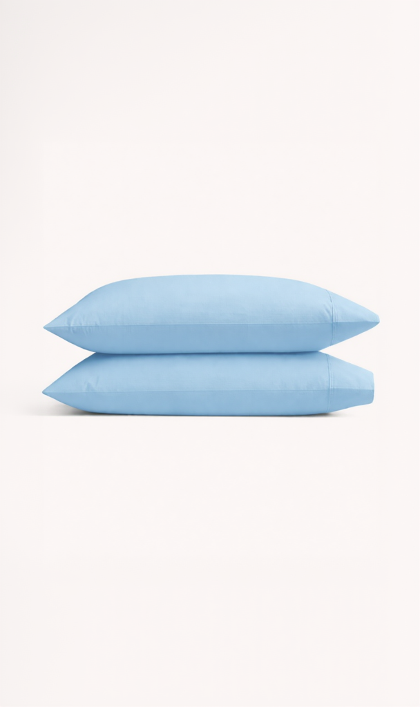 T400 Solid Pillowcases - Sky
