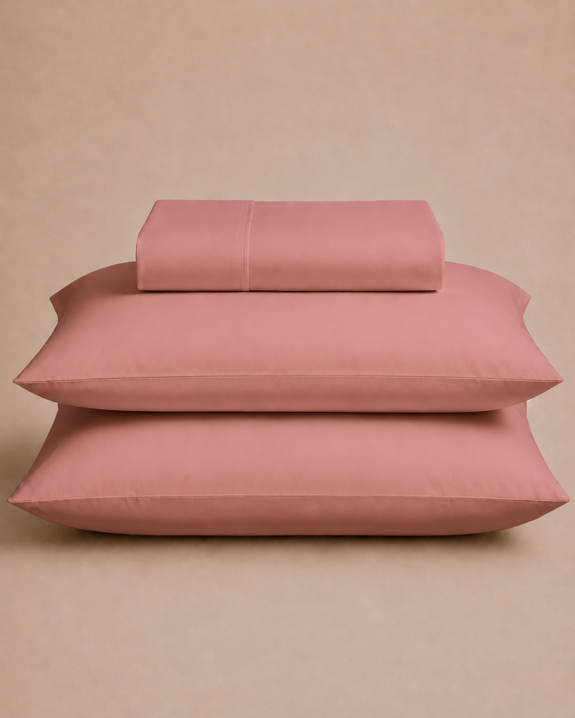 T200 Solid Flat Sheets - Rose Pink