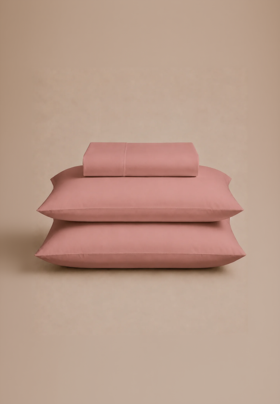 T200 Solid Flat Sheets - Rose Pink