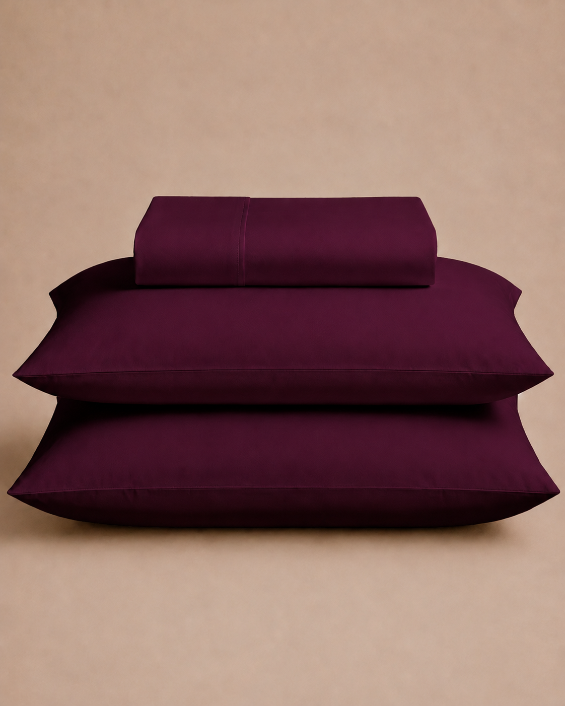 T300 Solid Flat Sheet - Plum