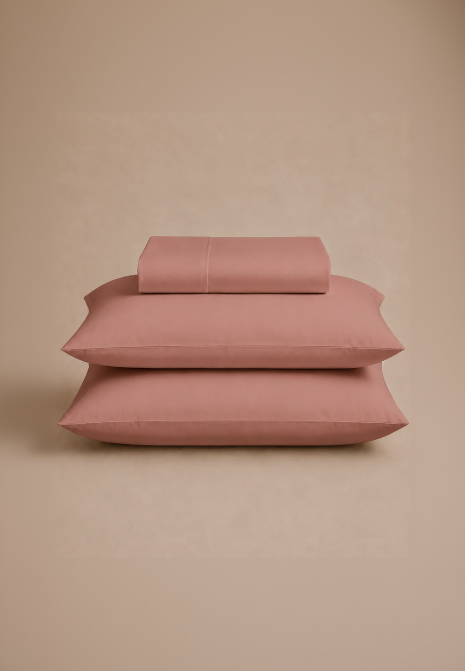 T200 Solid Flat Sheet Set - Rose Pink