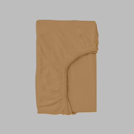 Golden Solid Fitted Sheet Set