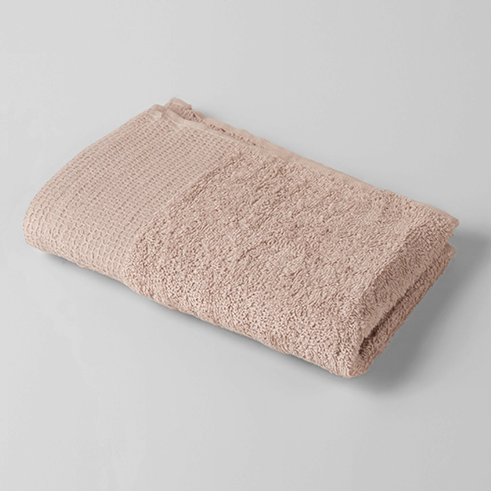 Beige Honey Comb Mini Hand Towel - THE LINEN COMPANY