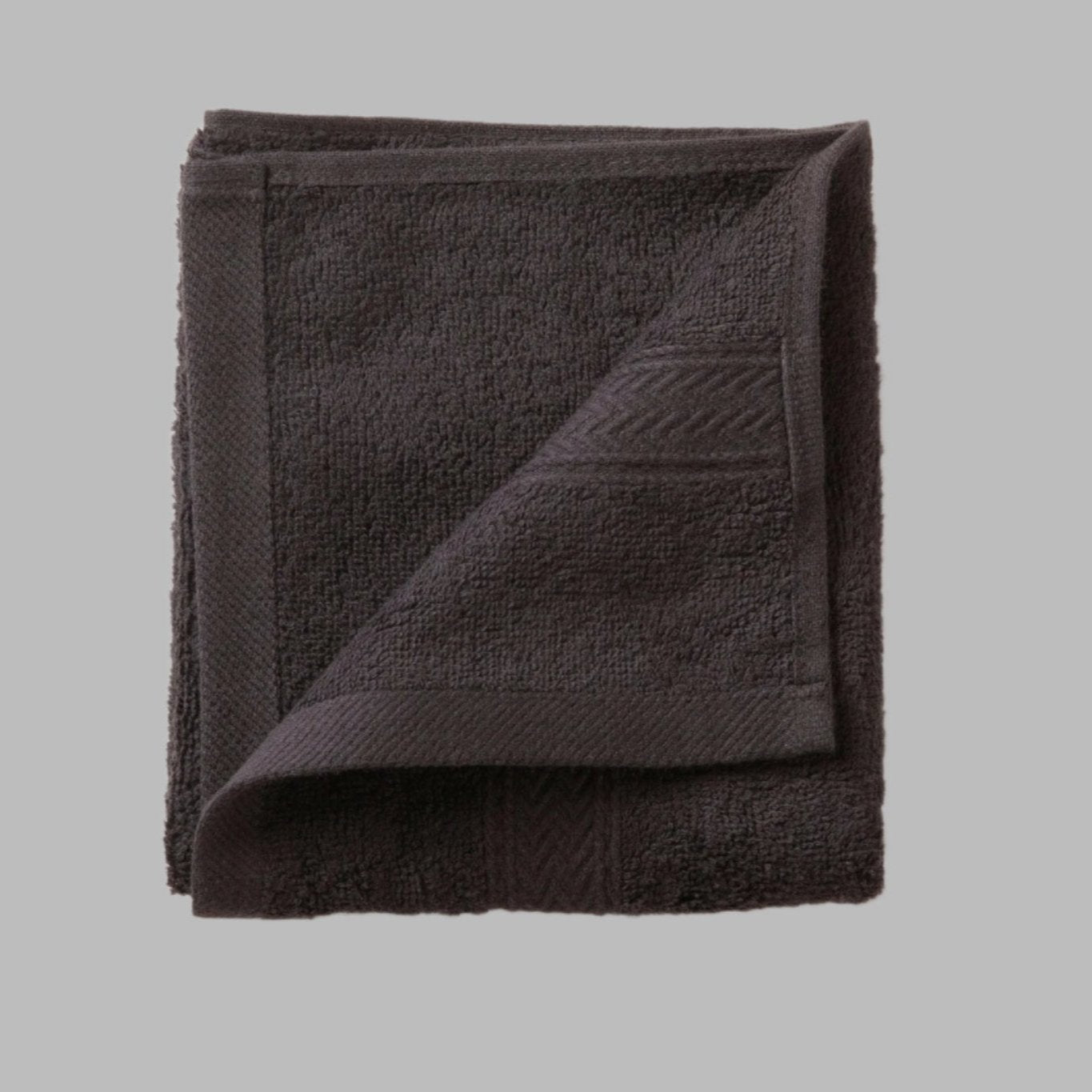 Black Zigzag Hand Towel - THE LINEN COMPANY