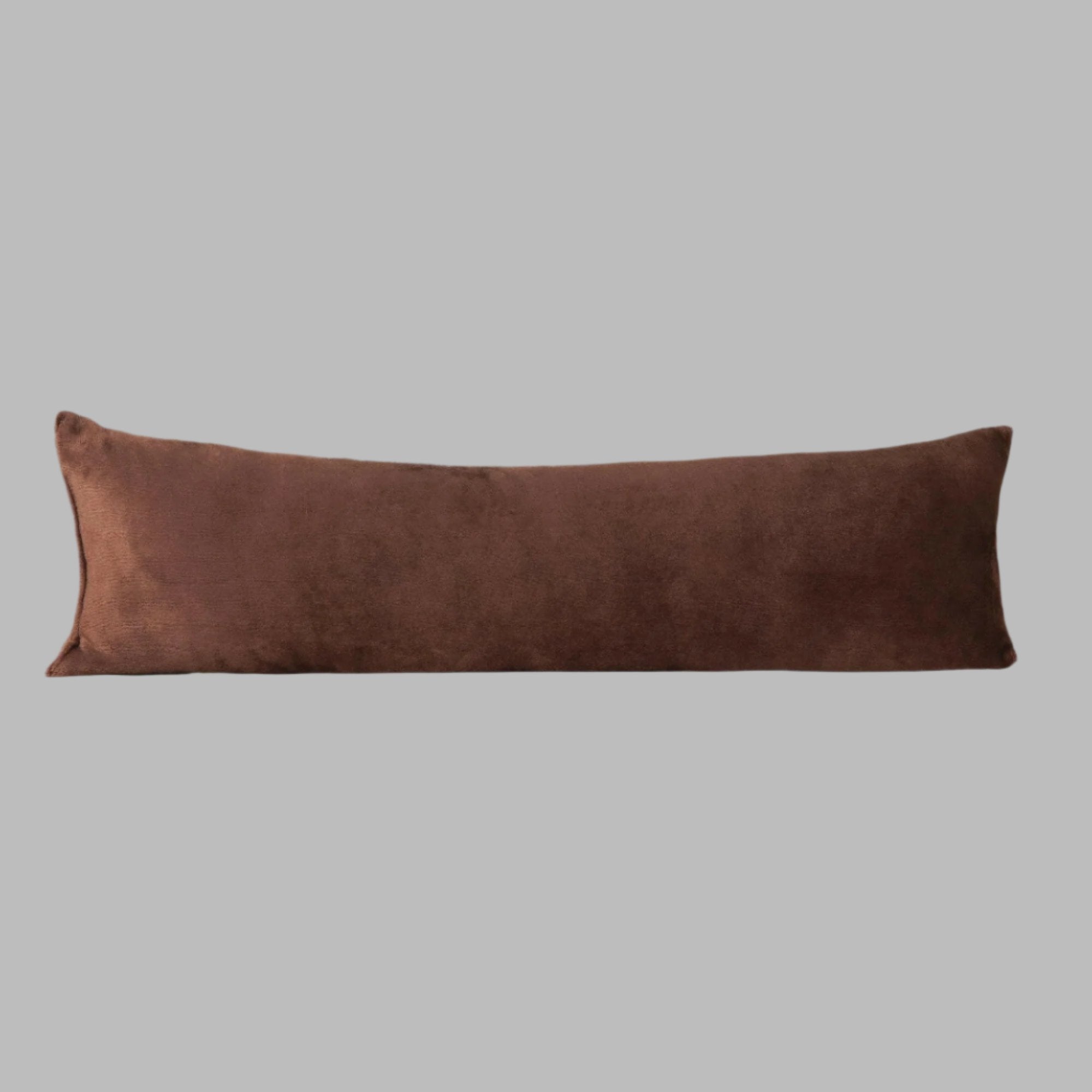 Brown Plush Cushion - THE LINEN COMPANY