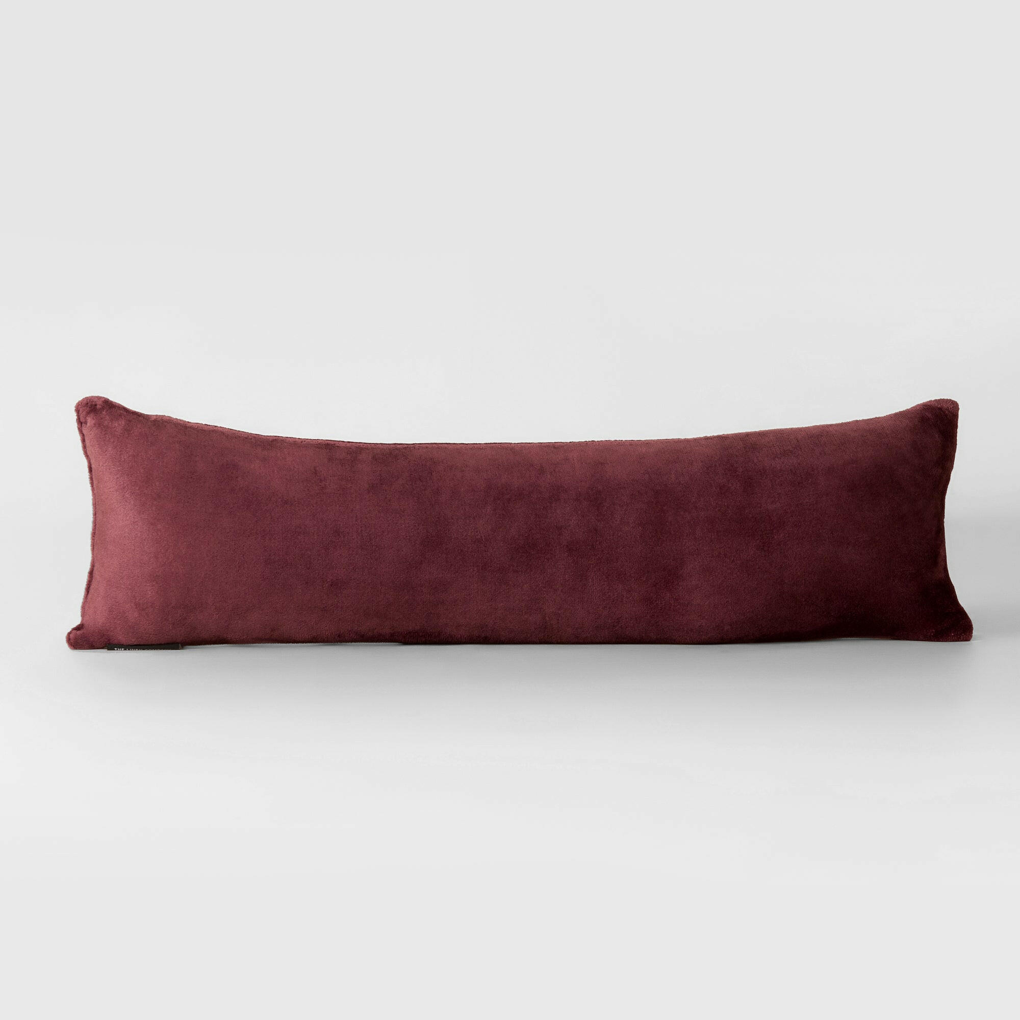 Burgundy Plush Cushion - THE LINEN COMPANY