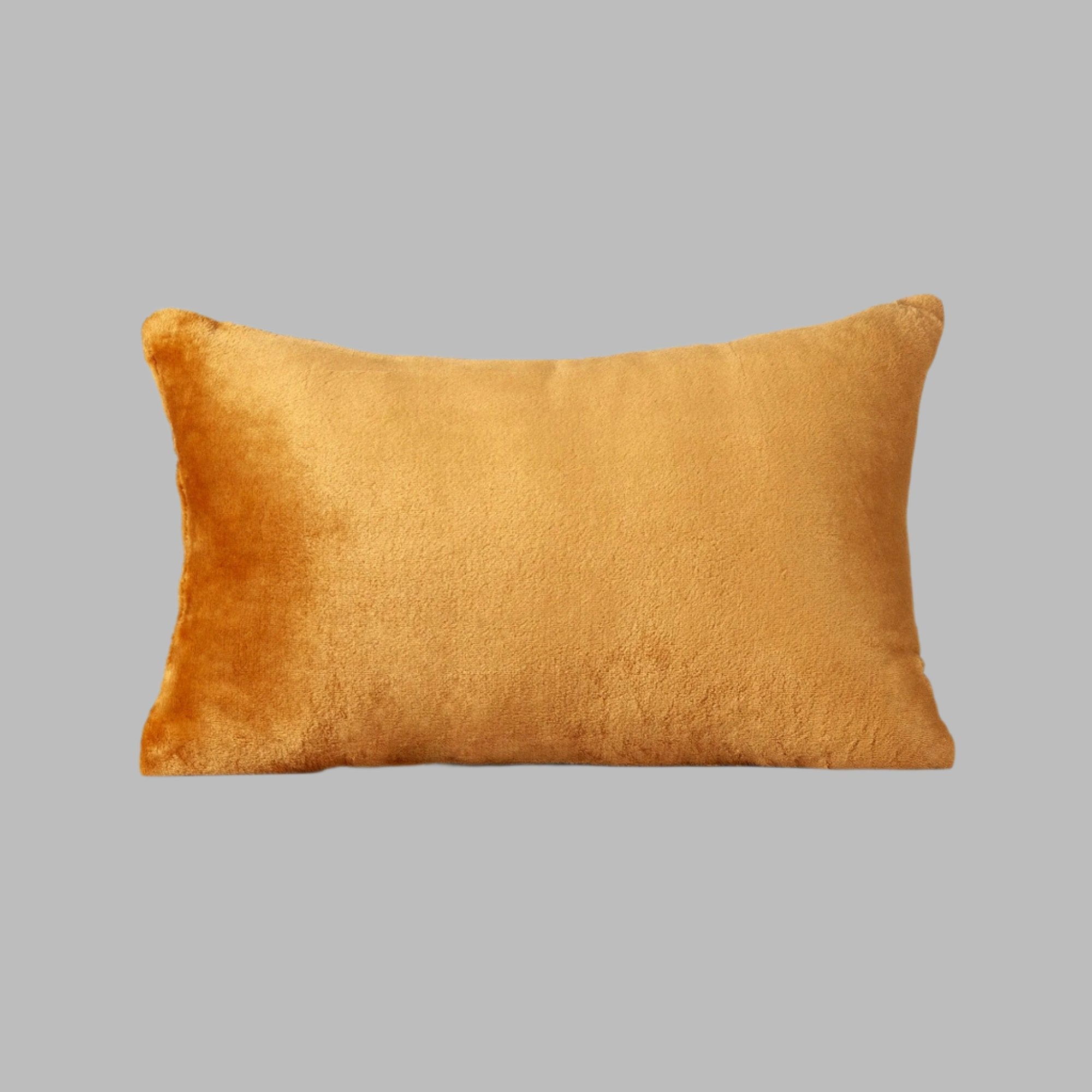 Camel Plush Cushion - THE LINEN COMPANY