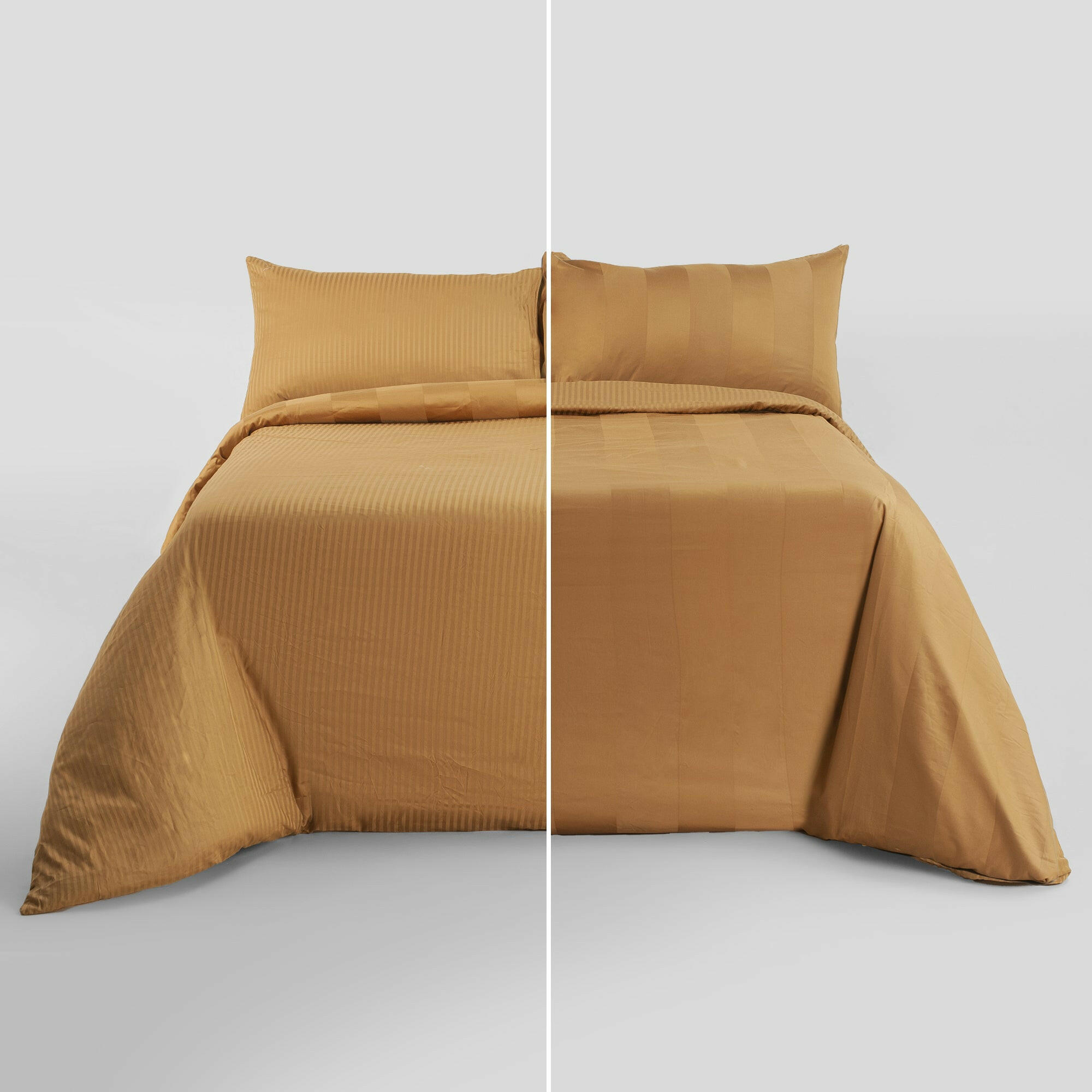 Caramelized Front Reversible Duvet Cover Set - THE LINEN COMPANY