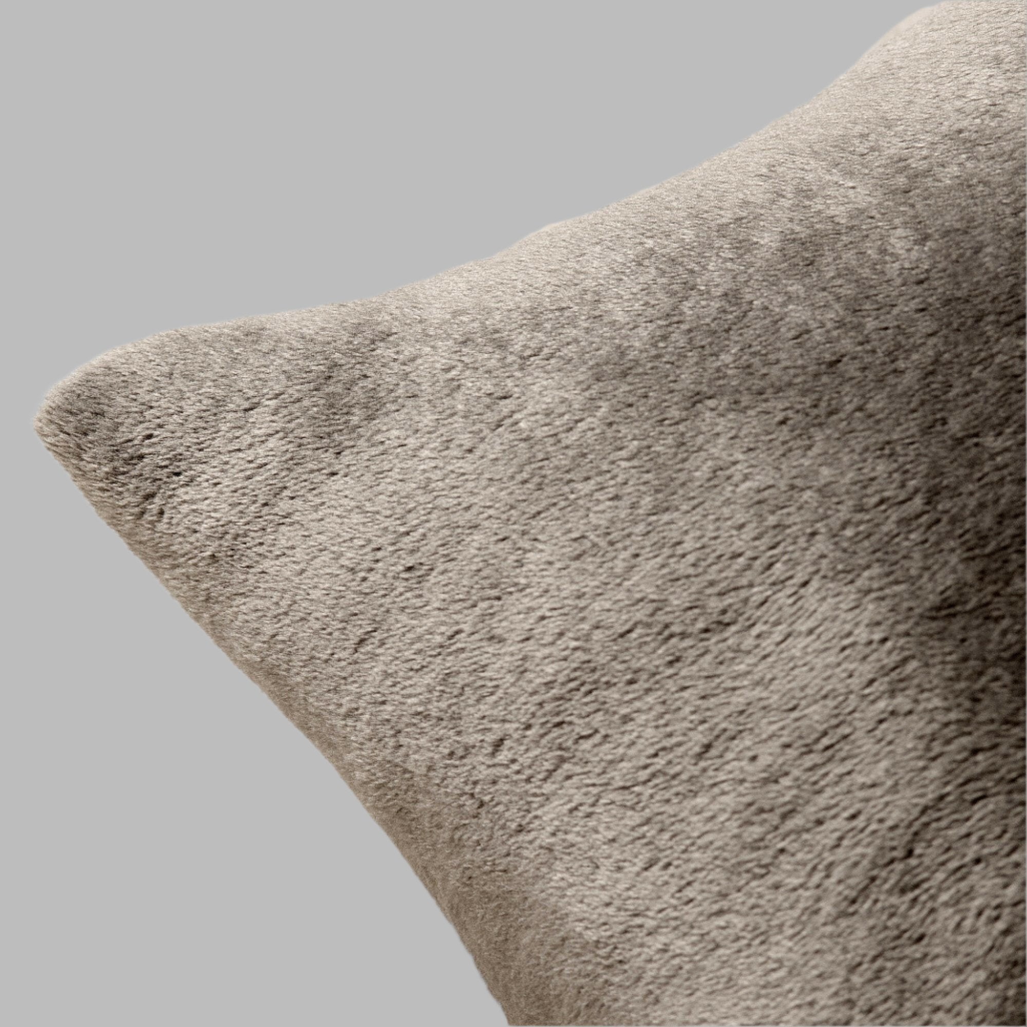 Charcoal Plush Cushion - THE LINEN COMPANY