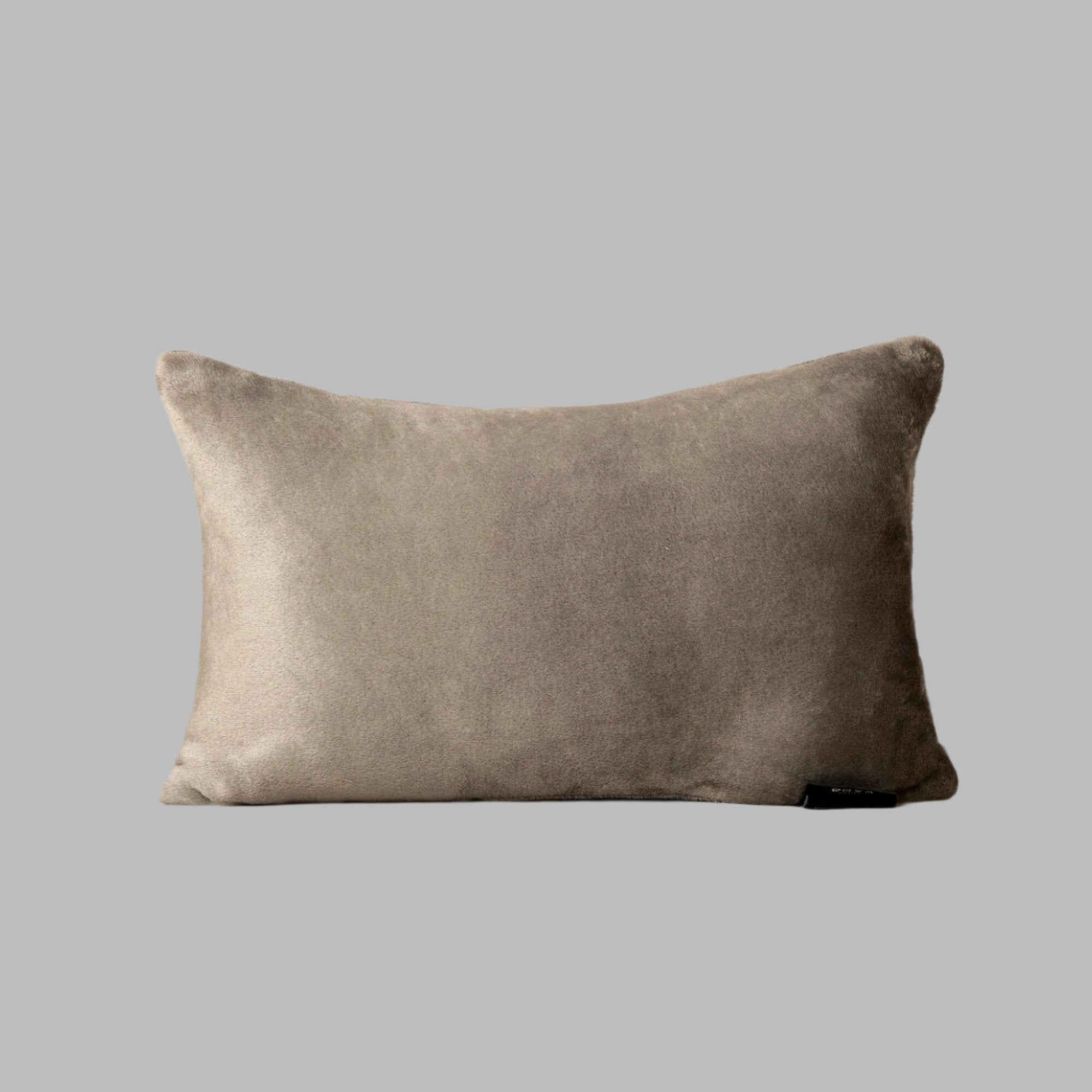 Charcoal Plush Cushion - THE LINEN COMPANY