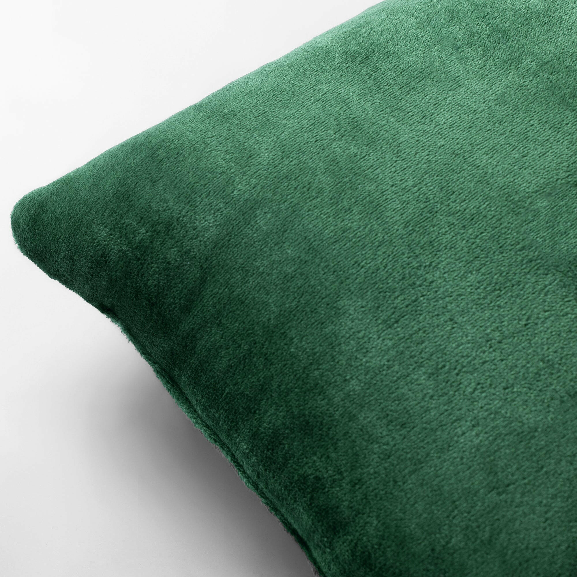 Emerald Green Plush Cushion - THE LINEN COMPANY