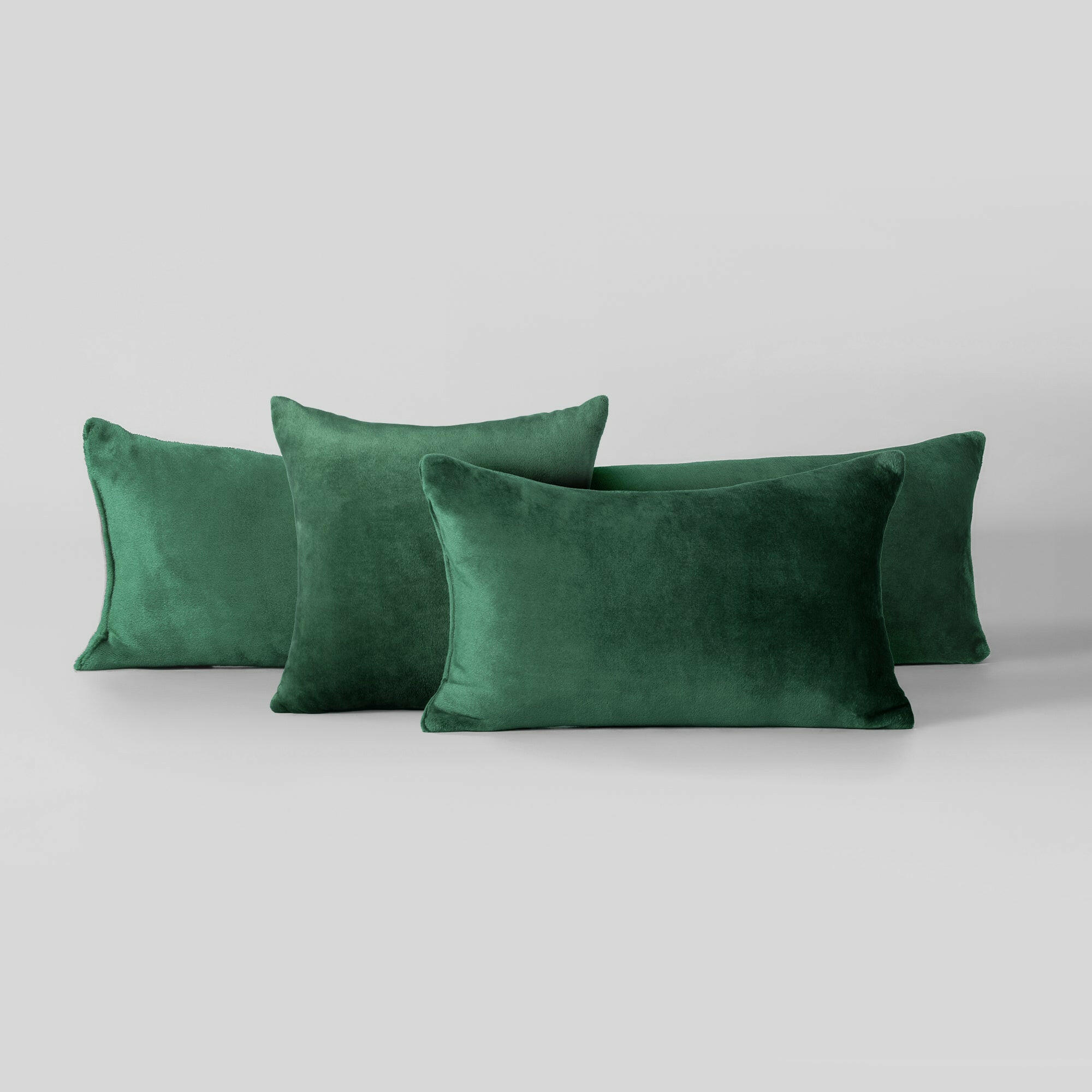 Emerald Green Plush Cushion - THE LINEN COMPANY