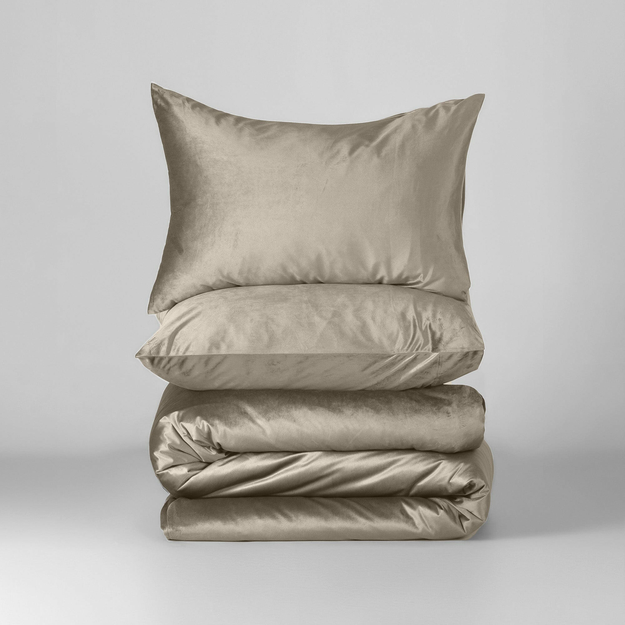 Golden Glow Velvet Duvet Cover Set - THE LINEN COMPANY