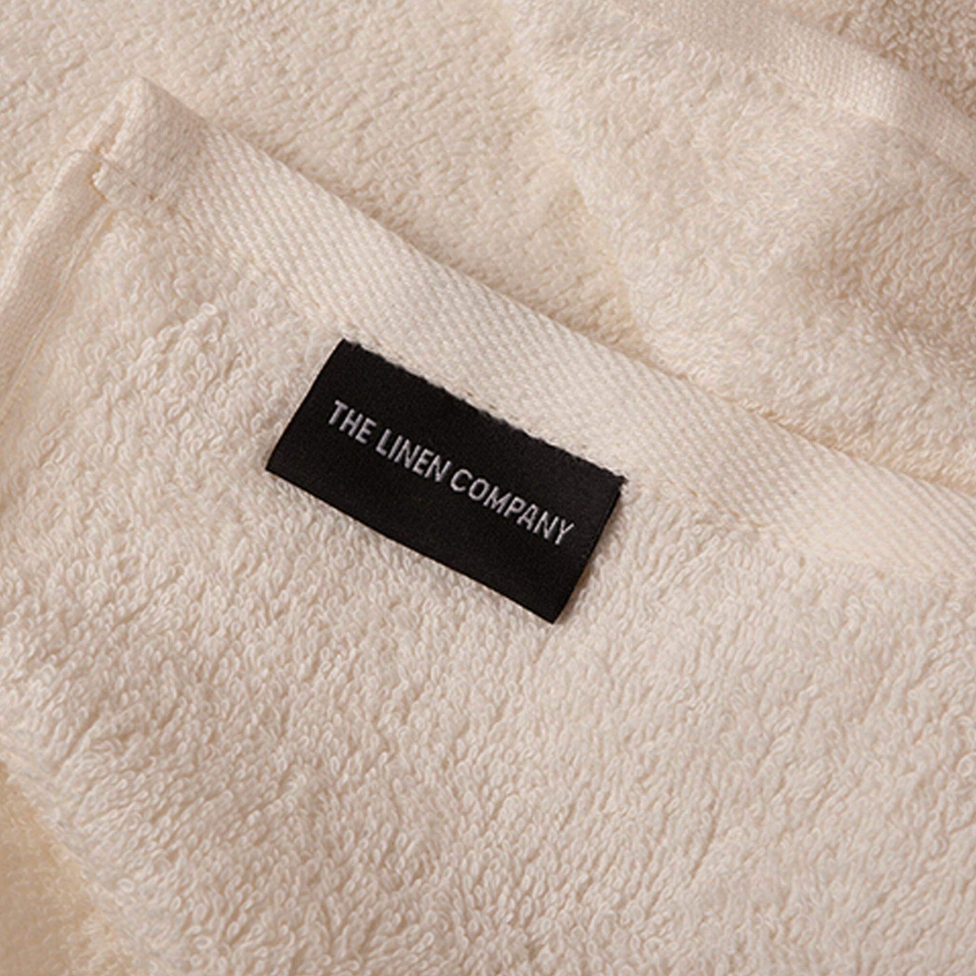 Ivory Plain Hand Towel - THE LINEN COMPANY