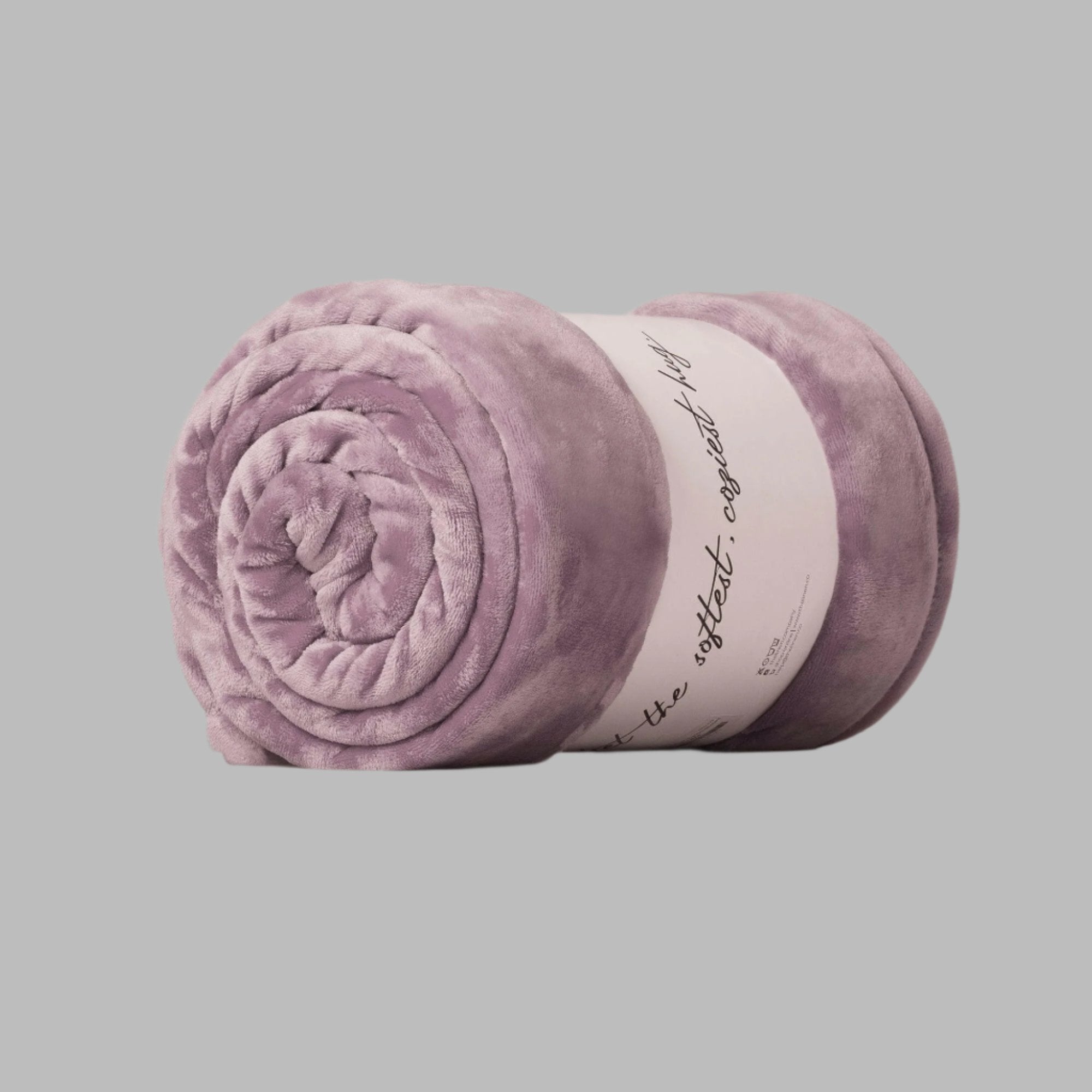 Lavender Microfiber Plush Blanket - THE LINEN COMPANY