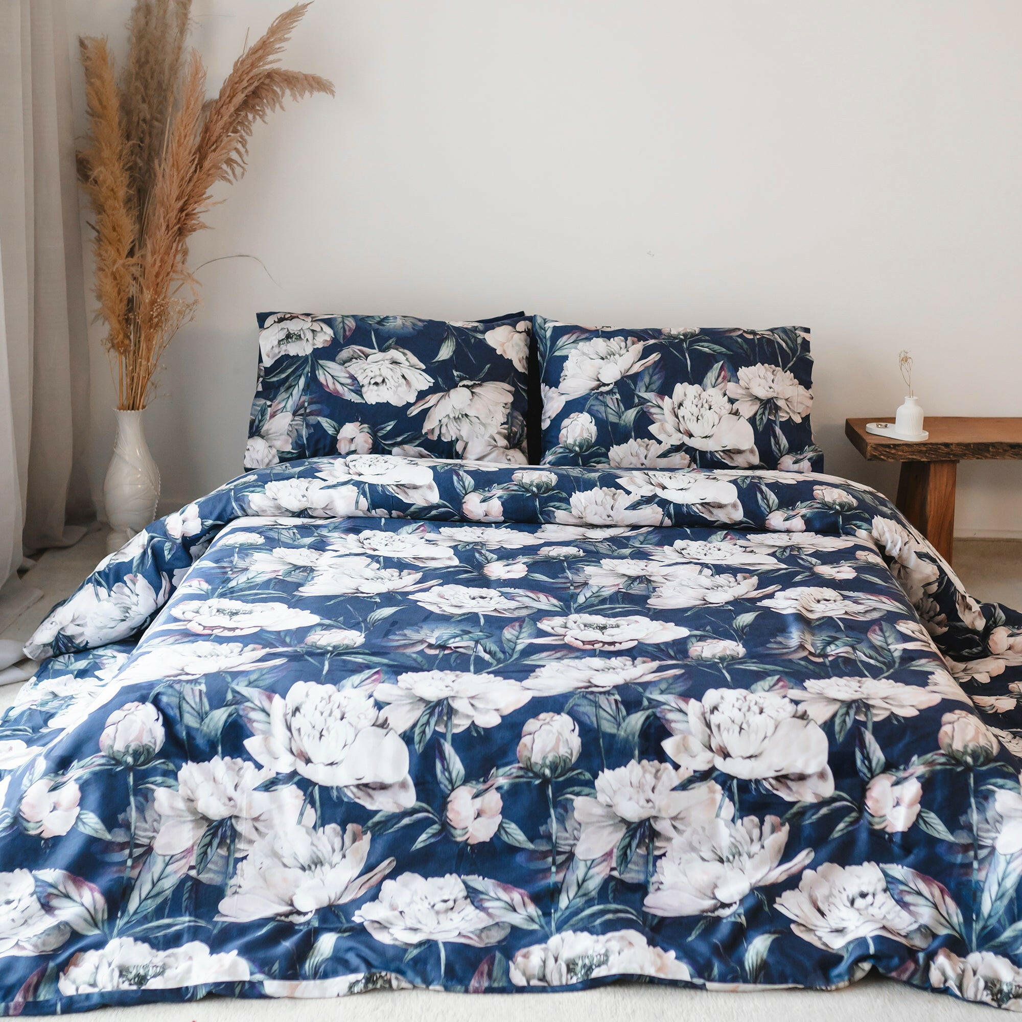 Night Bloom Duvet Cover Set - THE LINEN COMPANY