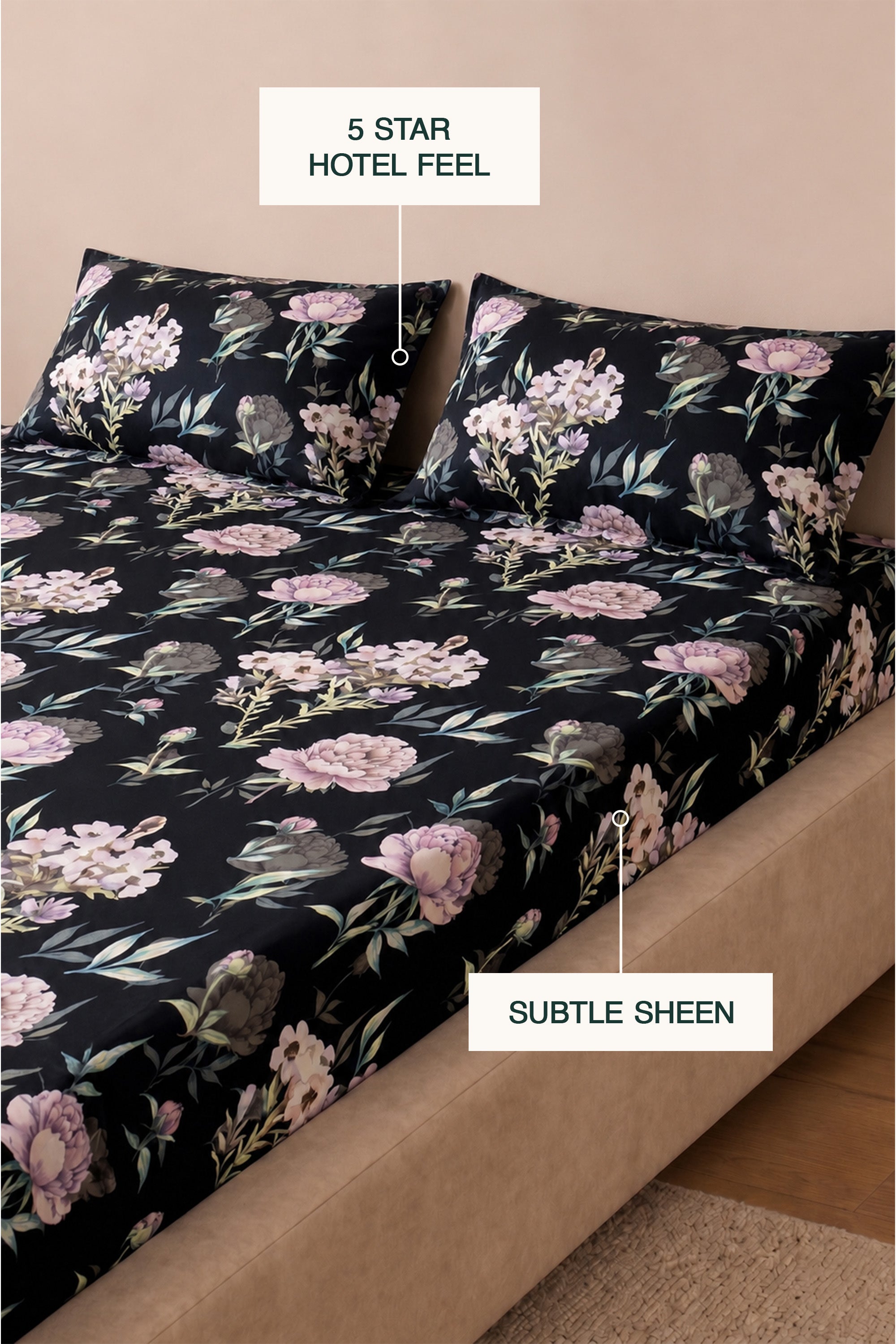 Nocturne Bed Sheet Set - Luxe Edition
