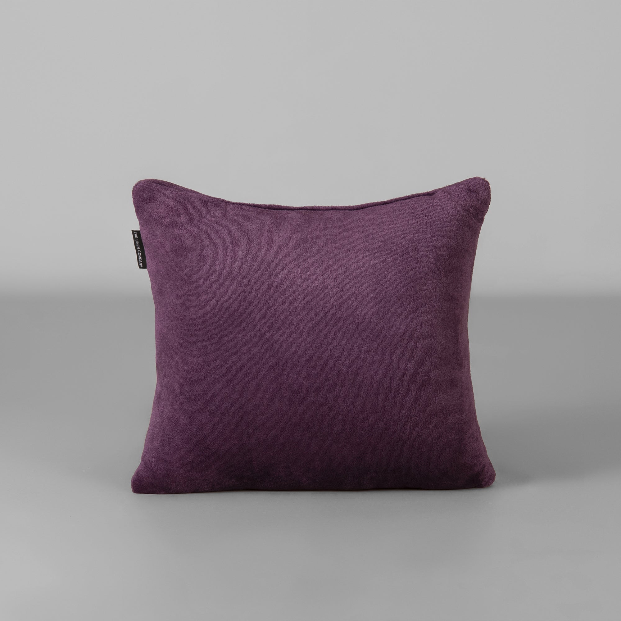 Plum Plush Cushion - THE LINEN COMPANY