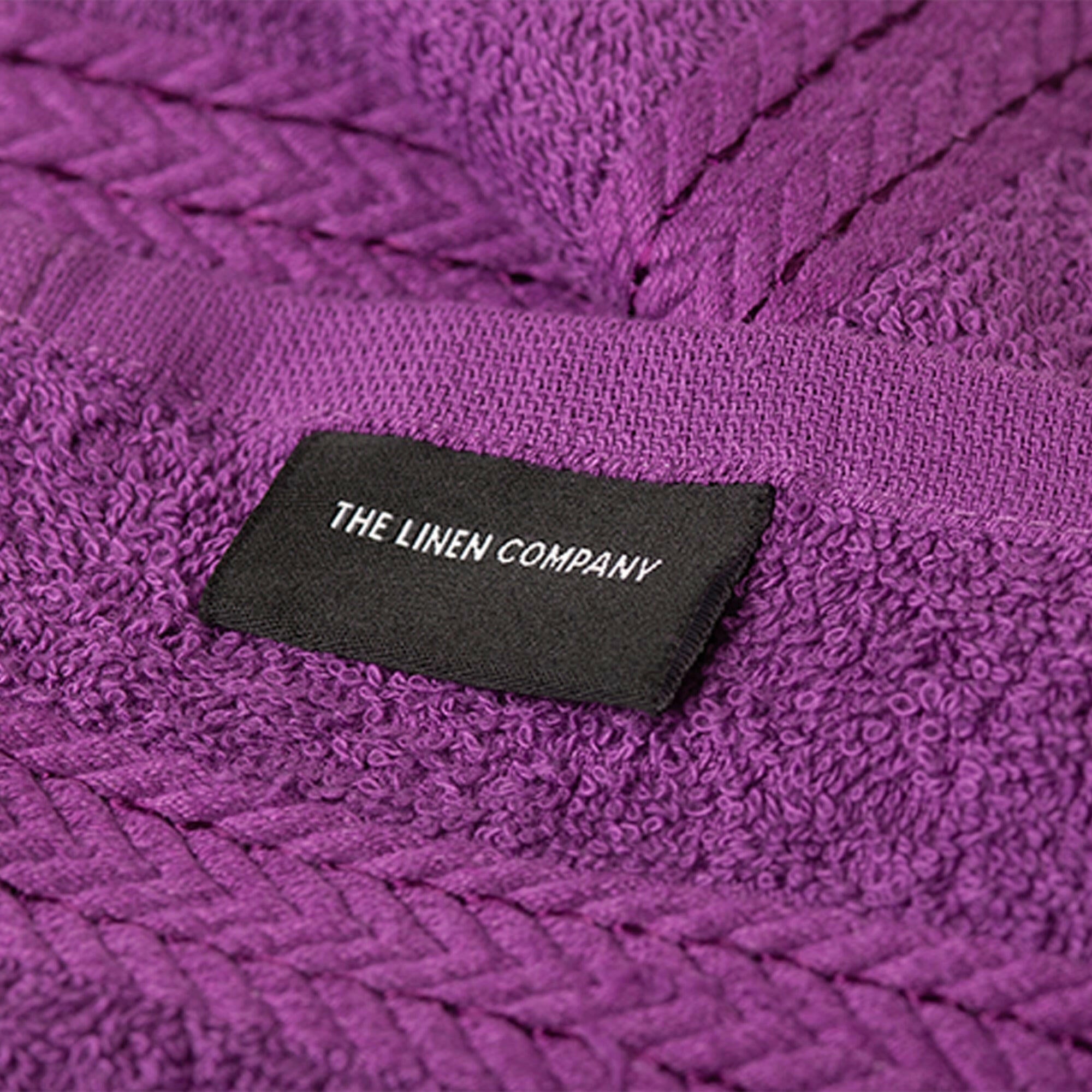 Purple Face Towel - Set of 3 - THE LINEN COMPANY