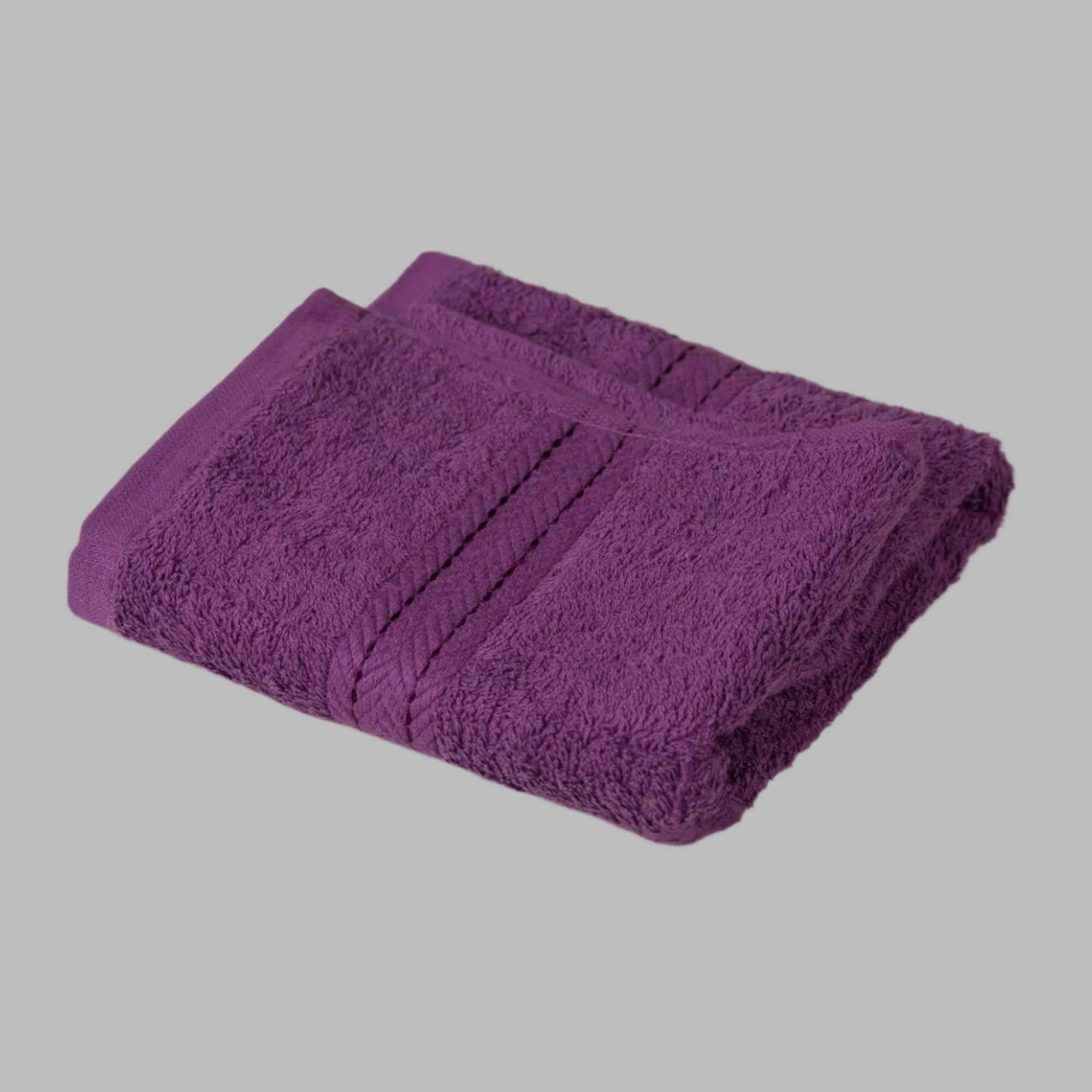 Purple Zigzag Hand Towel - THE LINEN COMPANY