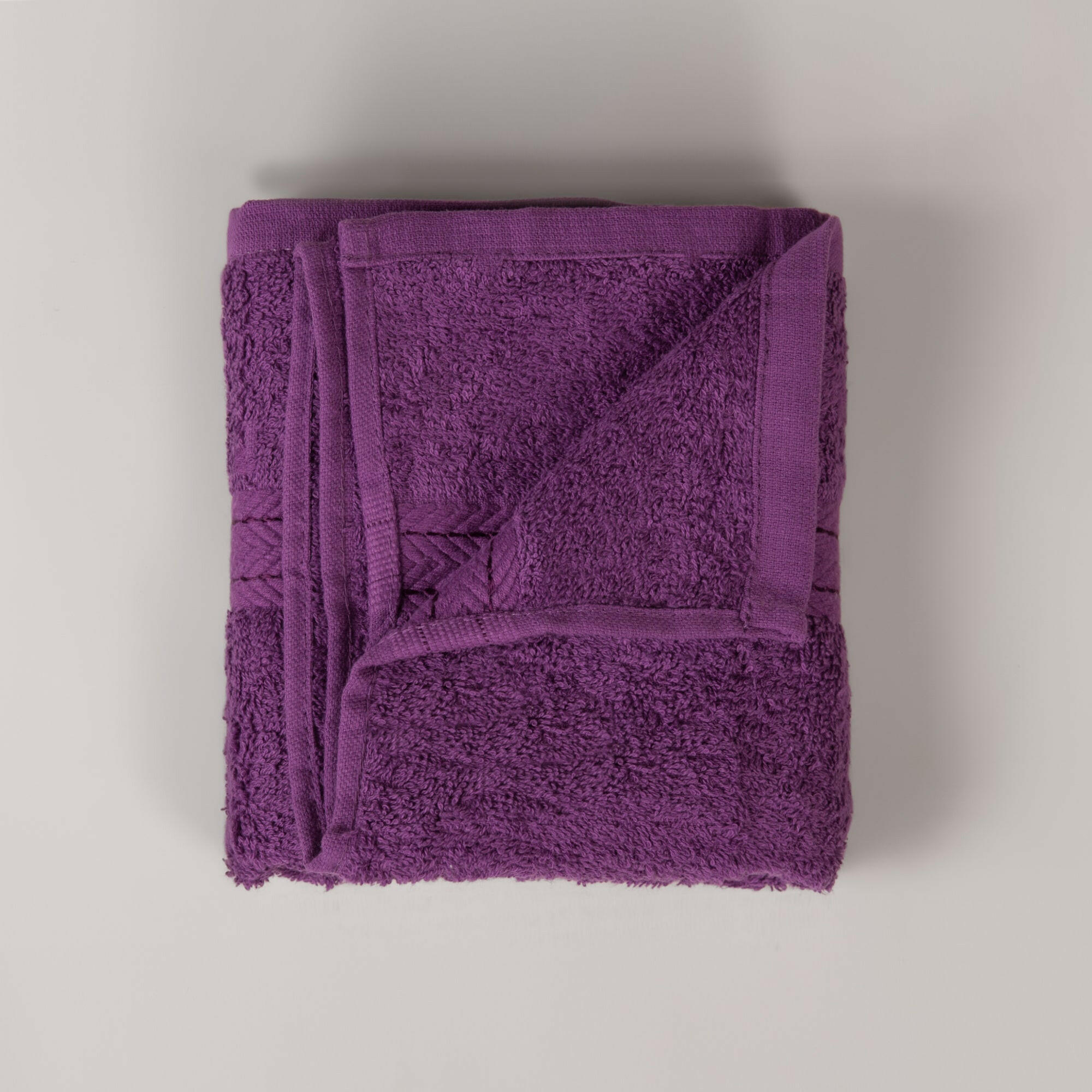 Purple Zigzag Hand Towel - THE LINEN COMPANY