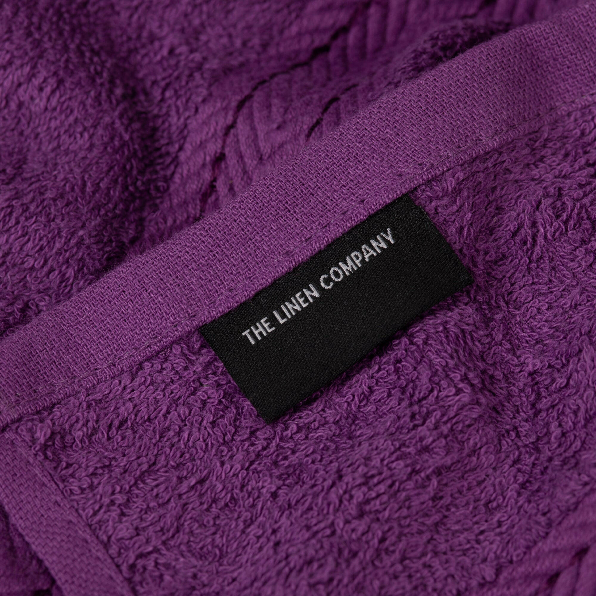 Purple Zigzag Hand Towel - THE LINEN COMPANY