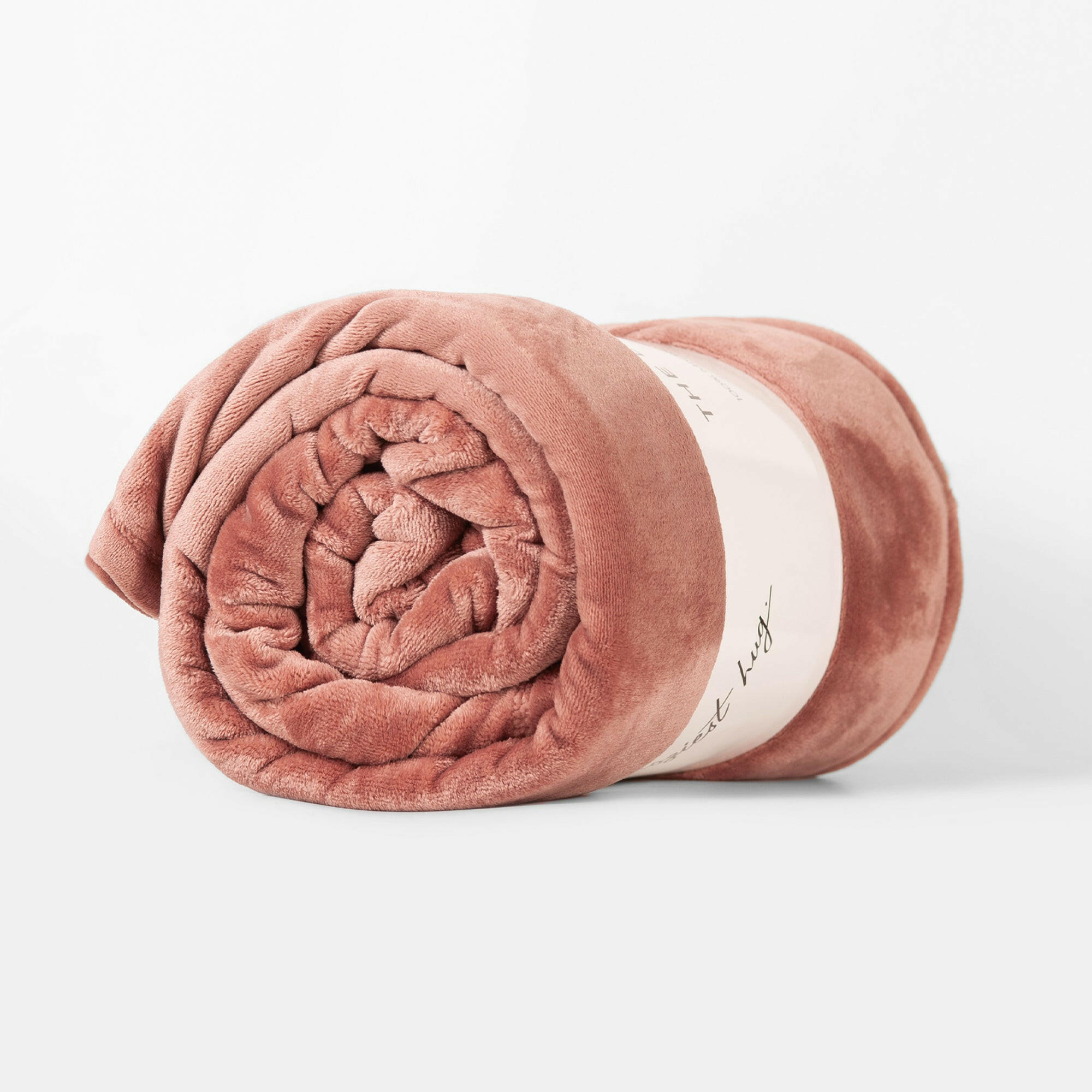 Rosewood Microfiber Plush Blanket - THE LINEN COMPANY