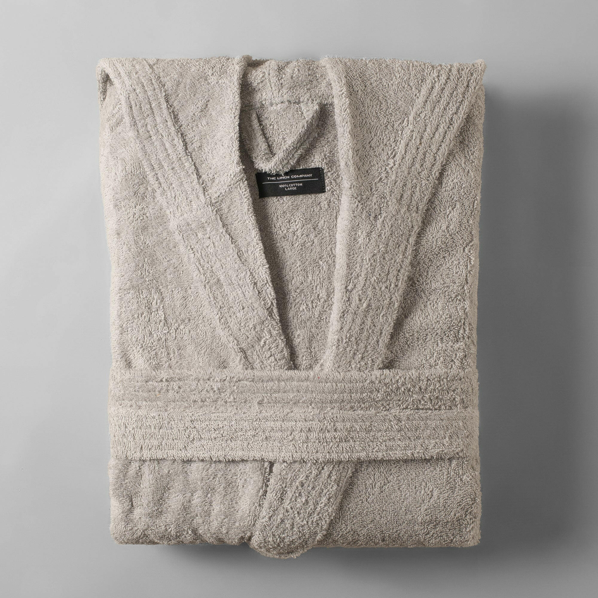 Silver Collared Bathrobe - THE LINEN COMPANY