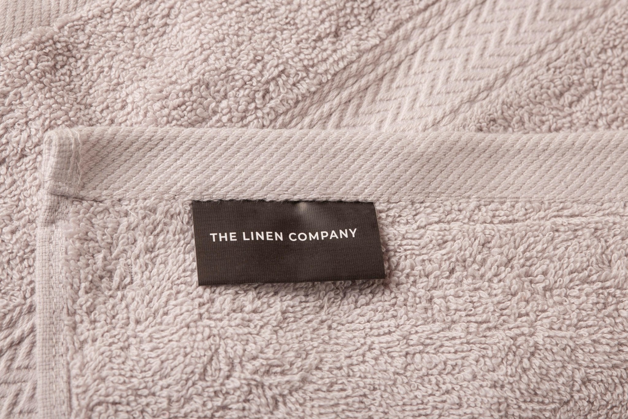 Silver Grey Zigzag Hand Towel - THE LINEN COMPANY