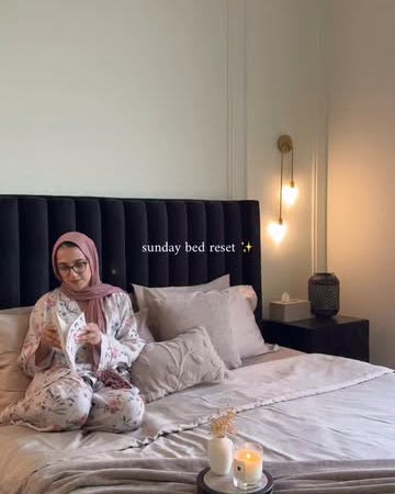 Sunday bed reset with The Linen Company sheets by @colormyfacee